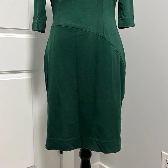 CREMIEUX Women’s Michelle Alpine Green 3/4 Sleeve Knee Length Lined Dress size 6 - Picture 3 of 8